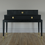 Премиальная Консоль с тремя ящиками Elsa Dreams Black варинант исполнения - 3 | Loft Concept в Тюмени