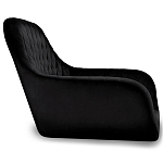 Барный стул вращающийся со спинкой и подлокотниками Douglas Rhombus Черный Велюр варинант исполнения - 2 | Loft Concept в Тюмени