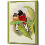 Постер на холсте с изображением птиц Blooming Birds Poster варинант исполнения - 6 | Loft Concept в Тюмени