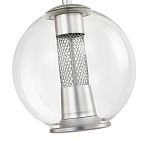 Подвесной светильник с плафоном в форме шара Inner Gleam Orb silver варинант исполнения - 5 | Loft Concept в Тюмени
