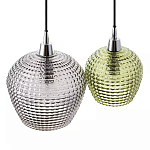 Подвесной светильник каскадный с 2-мя рельефными плафонами Cascade with Relief Lampshades варинант исполнения - 4 | Loft Concept в Тюмени