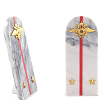 Сувенир Погон МВД из натурального камня мрамор Souvenir Epaulets варинант исполнения - 2 | Loft Concept в Тюмени