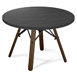 Стол журнальный c круглой столешницей на четырех коричневых ножках Charm Coffee Table варинант исполнения - 1 | Loft Concept в Тюмени