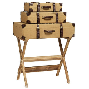 Комплект чемоданов на подставке