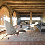 Дизайнерское уличное кресло с веревочной спинкой PETALO Armchair варинант исполнения - 7 | Loft Concept в Тюмени