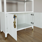 Стеллаж со стеклянными полками Elsa Dreams White варинант исполнения - 4 | Loft Concept в Тюмени