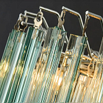 Дизайнерская люстра AQUA Blue Lagoon бирюзовое стекло несколько ярусов варинант исполнения - 4 | Loft Concept в Тюмени