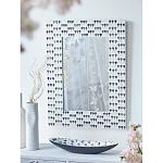 Прямоугольное зеркало с инкрустацией раковинами устриц Mother оf Pearl Facets варинант исполнения - 6 | Loft Concept в Тюмени