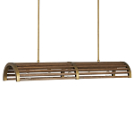 Люстра линейная полукруглой формы Wooden Horseshoe варинант исполнения - 4 | Loft Concept в Тюмени