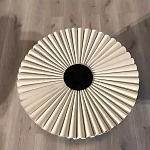 Дизайнерский журнальный стол круглый с фактурной столешницей Ifike варинант исполнения - 1 | Loft Concept в Тюмени