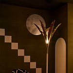 Обои ручная роспись Chez Nina by India Mahdavi Standard colourway on Perfect Green slub silk варинант исполнения - 2 | Loft Concept в Тюмени