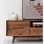 Тумба под телевизориз массива дерева TV Stand made of Walnut Wood варинант исполнения - 3 | Loft Concept в Тюмени