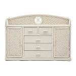 Комод из натурального ротанга Weavella белый варинант исполнения - 1 | Loft Concept в Тюмени