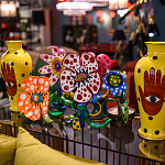 Декоративная статуэтка Yayoi Kusama Flowers that Bloom at Midnight Pink варинант исполнения - 4 | Loft Concept в Тюмени