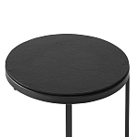 Кофейный столик круглый чёрный Compact Loft варинант исполнения - 3 | Loft Concept в Тюмени