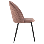 Мягкий стул в велюре пыльно-розового цвета Miruna Chair варинант исполнения - 5 | Loft Concept в Тюмени