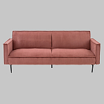 Диван современный вельветовый прямой Worcester Коралл варинант исполнения - 2 | Loft Concept в Тюмени