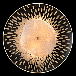 Бра с белым рельефным плафоном и стеклом с рисунком FLOW варинант исполнения - 1 | Loft Concept в Тюмени