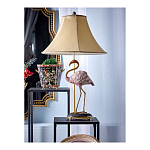 Настольная лампа с абажуром Розовый Фламинго Porcelain Flamingo Lamp варинант исполнения - 2 | Loft Concept в Тюмени