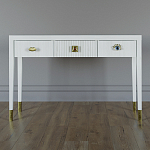 Дизайнерский Письменный стол Elsa Dreams White с тремя ящиками варинант исполнения - 1 | Loft Concept в Тюмени
