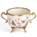 Фарфоровая чаша с бронзовыми элементами Eden Garden варинант исполнения - 1 | Loft Concept в Тюмени