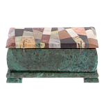 Шкатулка с мозаикой из натуральных камней Stone Casket варинант исполнения - 4 | Loft Concept в Тюмени