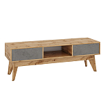 ТВ-тумба с фасадом цвета серый бетон Grace of Furniture  варинант исполнения - 1 | Loft Concept в Тюмени