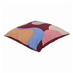 Подушка декоративная хлопковая с абстрактным принтом Elysian Flow Terra варинант исполнения - 1 | Loft Concept в Тюмени