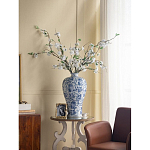 Ваза фарфоровая высокая с синими цветочными мотивами Independence варинант исполнения - 5 | Loft Concept в Тюмени