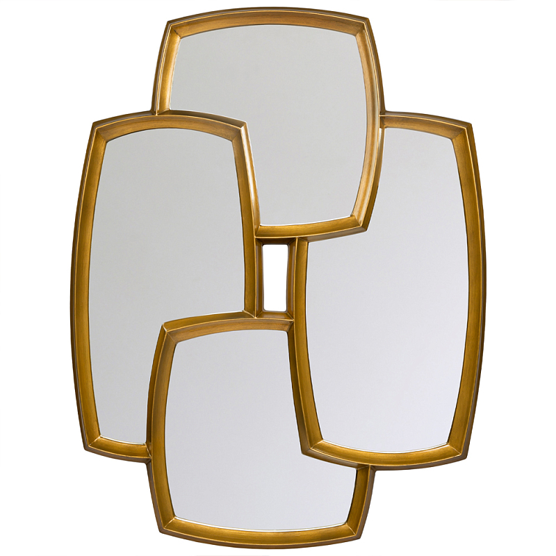 Зеркало из 4-х зеркальных полотен Mirror Decorations Золотой Зеркало из 4-х зеркальных полотен Mirror Decorations Золотой в Тюмени | Loft Concept