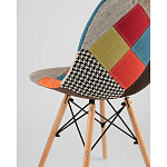 Пластиковый стул на ножках из массива бука Eames Пэчворк варинант исполнения - 3 | Loft Concept в Тюмени