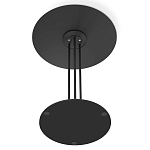 Стол журнальный с круглой столешницей из стекла Gray and Gold Marble варинант исполнения - 6 | Loft Concept в Тюмени