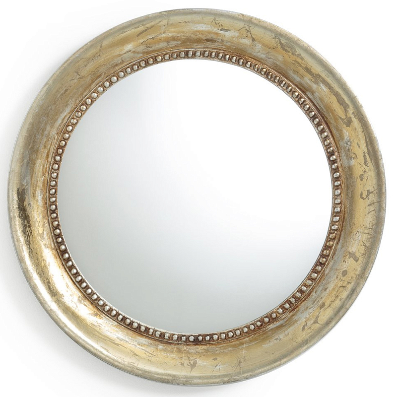 Зеркало Antique Mango Wood Round 60 Винтажное Светлое Золото Зеркало Antique Mango Wood Round 60 Винтажное Светлое Золото в Тюмени | Loft Concept