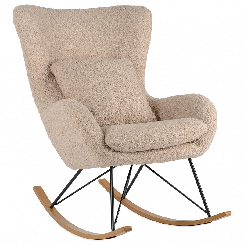 Rocking chair DORIA Кресло-Качалка бежевый Верблюжий Rocking chair DORIA Кресло-Качалка бежевый Верблюжий в Тюмени | Loft Concept