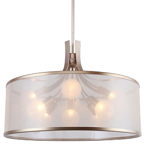 Люстра с плафоном из белой органзы Sieve