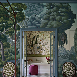 Обои ручная роспись Malmaison Special Colourway on Auguste scenic paper варинант исполнения - 2 | Loft Concept в Тюмени