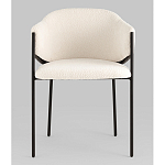 Стул Brace букле белый варинант исполнения - 4 | Loft Concept в Тюмени