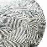 Кофейный столик с рельефной столешницей из металла Aplika Silver варинант исполнения - 2 | Loft Concept в Тюмени