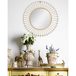 Зеркало круглое настенное в металлической оправе Modern Mirror Space варинант исполнения - 4 | Loft Concept в Тюмени