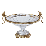 Чаша из прозрачного стекла с рельефным ободком и фигурками стрекоз Eden Garden варинант исполнения - 1 | Loft Concept в Тюмени