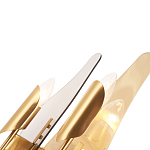 Бра с двумя плафонами дымчатого и янтарного цвета Vertical Glass варинант исполнения - 1 | Loft Concept в Тюмени