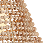 Подвесной светильник в форме колокола из деревянных бусин Wooden Beads варинант исполнения - 2 | Loft Concept в Тюмени