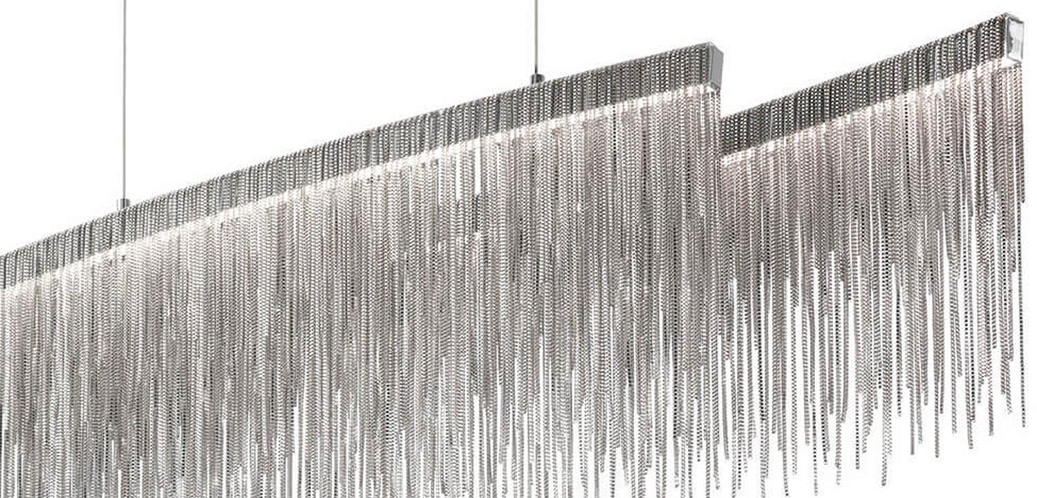 Люстра Atlantis Chain Chandelier Line Chrome Люстра Atlantis Chain Chandelier Line Chrome - Loft-Concept в Тюмени