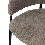 Стул полукруглый с каркасом из металла и мягким сиденьем и спинкой Soft Chenille варинант исполнения - 2 | Loft Concept в Тюмени