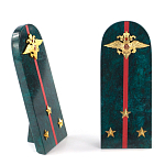 Сувенир Погон МВД из натурального камня змеевик Souvenir Epaulets варинант исполнения - 3 | Loft Concept в Тюмени