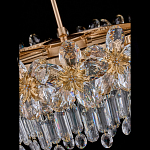 Люстра круглая с декоративными элементами в виде крупных хрустальных цветов Palace Gardens варинант исполнения - 4 | Loft Concept в Тюмени