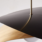 Люстра круглая с 2-мя металлическими абажурами Andromeda варинант исполнения - 4 | Loft Concept в Тюмени