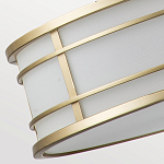 Подвесной светильник цвета латунь с белым матовым плафоном с геометрическим рисунком Feiss варинант исполнения - 6 | Loft Concept в Тюмени