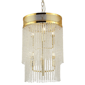Люстра с каскадом из хрустальных бусин Crystal Beads