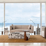 Приставной столик из массива дерева Walnut варинант исполнения - 8 | Loft Concept в Тюмени